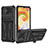 Custodia Silicone e Plastica Opaca Cover con Supporto YF1 per Samsung Galaxy M04