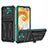 Custodia Silicone e Plastica Opaca Cover con Supporto YF1 per Samsung Galaxy M04