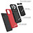 Custodia Silicone e Plastica Opaca Cover con Supporto YF1 per Samsung Galaxy M12