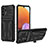 Custodia Silicone e Plastica Opaca Cover con Supporto YF1 per Samsung Galaxy M32 5G