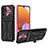 Custodia Silicone e Plastica Opaca Cover con Supporto YF1 per Samsung Galaxy M32 5G Rosa