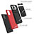 Custodia Silicone e Plastica Opaca Cover con Supporto YF1 per Samsung Galaxy Note 20 5G