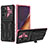 Custodia Silicone e Plastica Opaca Cover con Supporto YF1 per Samsung Galaxy Note 20 Ultra 5G Rosa Caldo