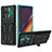 Custodia Silicone e Plastica Opaca Cover con Supporto YF1 per Samsung Galaxy Note 20 Ultra 5G Verde