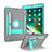 Custodia Silicone e Plastica Opaca Cover con Supporto YJ1 per Apple iPad 10.2 (2020) Grigio