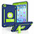 Custodia Silicone e Plastica Opaca Cover con Supporto YJ1 per Apple iPad Mini 2 Blu