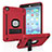 Custodia Silicone e Plastica Opaca Cover con Supporto YJ1 per Apple iPad Mini 2 Rosso