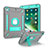 Custodia Silicone e Plastica Opaca Cover con Supporto YJ1 per Apple iPad Mini 4 Grigio