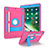Custodia Silicone e Plastica Opaca Cover con Supporto YJ2 per Apple iPad 10.2 (2020) Rosa Caldo