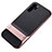 Custodia Silicone e Plastica Opaca Cover con Supporto Z01 per Huawei P30 Pro Oro Rosa