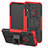 Custodia Silicone e Plastica Opaca Cover con Supporto Z01 per Huawei Y6s
