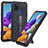 Custodia Silicone e Plastica Opaca Cover con Supporto ZJ1 per Samsung Galaxy A21s