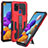 Custodia Silicone e Plastica Opaca Cover con Supporto ZJ1 per Samsung Galaxy A21s