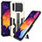 Custodia Silicone e Plastica Opaca Cover con Supporto ZJ1 per Samsung Galaxy A30S Oro