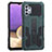 Custodia Silicone e Plastica Opaca Cover con Supporto ZJ1 per Samsung Galaxy A32 5G Verde