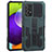 Custodia Silicone e Plastica Opaca Cover con Supporto ZJ1 per Samsung Galaxy A52s 5G Verde