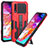Custodia Silicone e Plastica Opaca Cover con Supporto ZJ1 per Samsung Galaxy A70