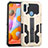 Custodia Silicone e Plastica Opaca Cover con Supporto ZJ1 per Samsung Galaxy M11