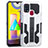 Custodia Silicone e Plastica Opaca Cover con Supporto ZJ1 per Samsung Galaxy M31 Prime Edition