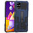 Custodia Silicone e Plastica Opaca Cover con Supporto ZJ1 per Samsung Galaxy M31s