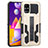 Custodia Silicone e Plastica Opaca Cover con Supporto ZJ1 per Samsung Galaxy M31s