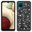Custodia Silicone e Plastica Opaca Cover Fronte e Retro 360 Gradi Bling-Bling JX1 per Samsung Galaxy A12