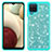 Custodia Silicone e Plastica Opaca Cover Fronte e Retro 360 Gradi Bling-Bling JX1 per Samsung Galaxy A12