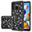 Custodia Silicone e Plastica Opaca Cover Fronte e Retro 360 Gradi Bling-Bling JX1 per Samsung Galaxy A21