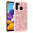 Custodia Silicone e Plastica Opaca Cover Fronte e Retro 360 Gradi Bling-Bling JX1 per Samsung Galaxy A21