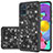 Custodia Silicone e Plastica Opaca Cover Fronte e Retro 360 Gradi Bling-Bling JX1 per Samsung Galaxy A51 5G