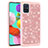 Custodia Silicone e Plastica Opaca Cover Fronte e Retro 360 Gradi Bling-Bling JX1 per Samsung Galaxy A51 5G