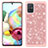 Custodia Silicone e Plastica Opaca Cover Fronte e Retro 360 Gradi Bling-Bling JX1 per Samsung Galaxy A71 5G