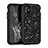 Custodia Silicone e Plastica Opaca Cover Fronte e Retro 360 Gradi Bling-Bling per Apple iPhone 11 Nero