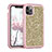 Custodia Silicone e Plastica Opaca Cover Fronte e Retro 360 Gradi Bling-Bling per Apple iPhone 11 Pro