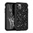 Custodia Silicone e Plastica Opaca Cover Fronte e Retro 360 Gradi Bling-Bling per Apple iPhone 11 Pro Max Nero
