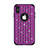 Custodia Silicone e Plastica Opaca Cover Fronte e Retro 360 Gradi Bling-Bling per Apple iPhone Xs Max Viola