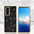 Custodia Silicone e Plastica Opaca Cover Fronte e Retro 360 Gradi Bling-Bling per Huawei Honor Magic Vs2 5G