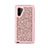 Custodia Silicone e Plastica Opaca Cover Fronte e Retro 360 Gradi Bling-Bling per Samsung Galaxy Note 10