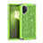 Custodia Silicone e Plastica Opaca Cover Fronte e Retro 360 Gradi Bling-Bling per Samsung Galaxy Note 10 Plus 5G Verde