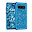 Custodia Silicone e Plastica Opaca Cover Fronte e Retro 360 Gradi Bling-Bling per Samsung Galaxy S10