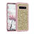 Custodia Silicone e Plastica Opaca Cover Fronte e Retro 360 Gradi Bling-Bling per Samsung Galaxy S10
