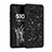 Custodia Silicone e Plastica Opaca Cover Fronte e Retro 360 Gradi Bling-Bling per Samsung Galaxy S10 Nero
