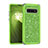 Custodia Silicone e Plastica Opaca Cover Fronte e Retro 360 Gradi Bling-Bling per Samsung Galaxy S10 Plus Verde