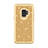 Custodia Silicone e Plastica Opaca Cover Fronte e Retro 360 Gradi Bling-Bling per Samsung Galaxy S9 Oro