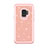Custodia Silicone e Plastica Opaca Cover Fronte e Retro 360 Gradi Bling-Bling per Samsung Galaxy S9 Oro Rosa