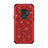 Custodia Silicone e Plastica Opaca Cover Fronte e Retro 360 Gradi Bling-Bling per Samsung Galaxy S9 Rosso