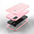 Custodia Silicone e Plastica Opaca Cover Fronte e Retro 360 Gradi Bling-Bling U01 per Apple iPhone 11