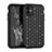 Custodia Silicone e Plastica Opaca Cover Fronte e Retro 360 Gradi Bling-Bling U01 per Apple iPhone 11 Nero