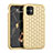 Custodia Silicone e Plastica Opaca Cover Fronte e Retro 360 Gradi Bling-Bling U01 per Apple iPhone 11 Oro