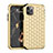 Custodia Silicone e Plastica Opaca Cover Fronte e Retro 360 Gradi Bling-Bling U01 per Apple iPhone 11 Pro Oro e Nero